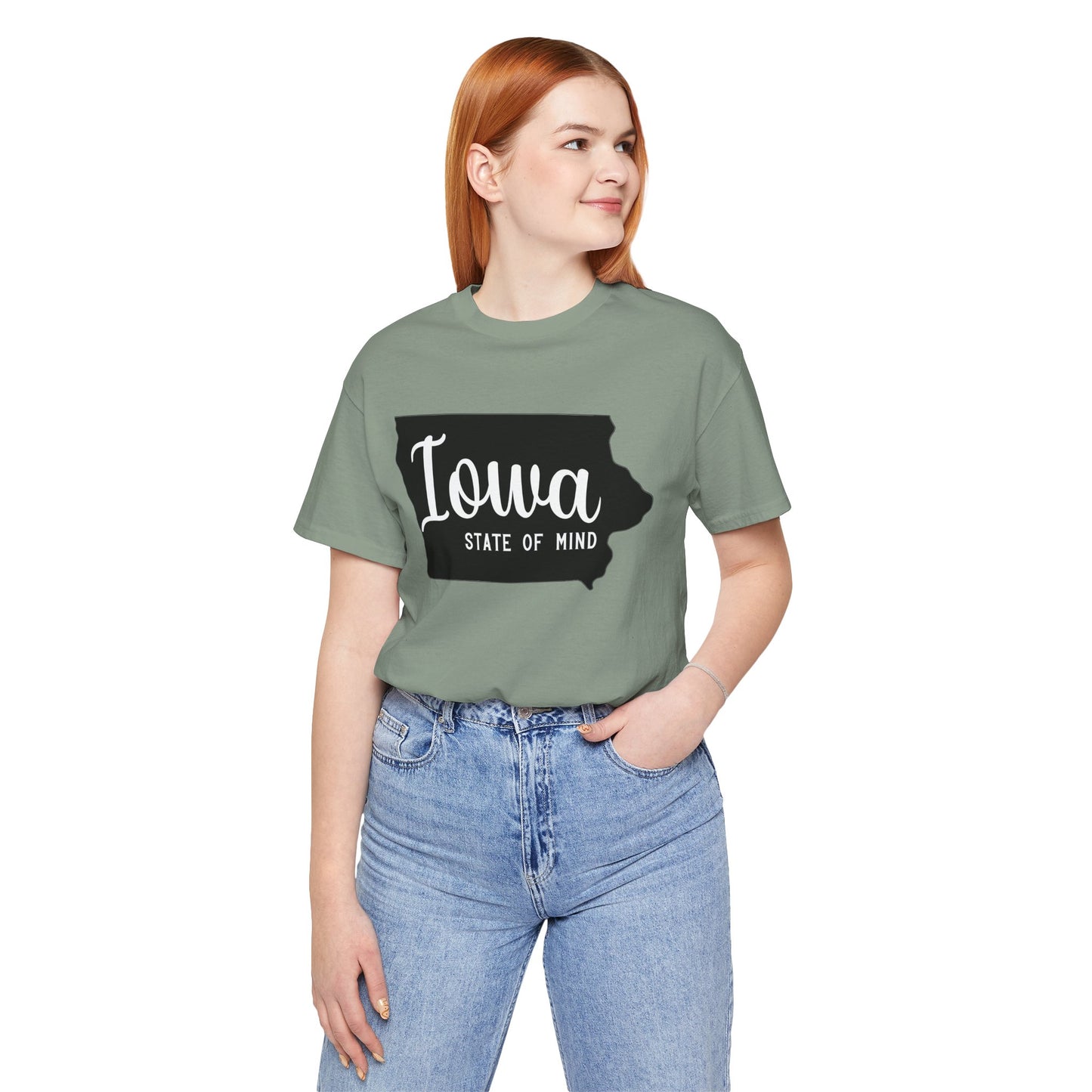 Iowa State of Mind Bella Canvas Jersey Short Sleeve Tee - Multiple Colors