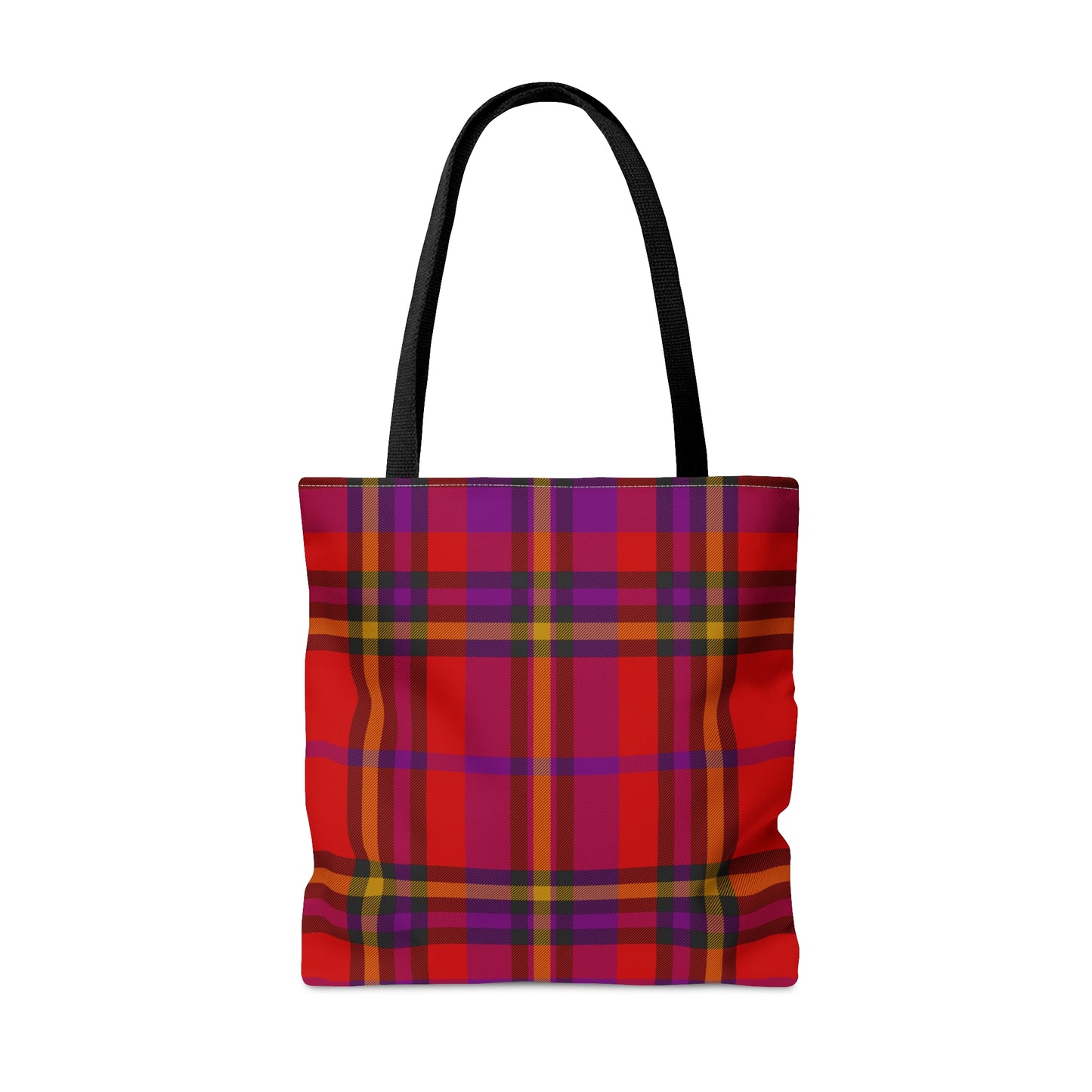 Red Tartan Plaid Tote Bag