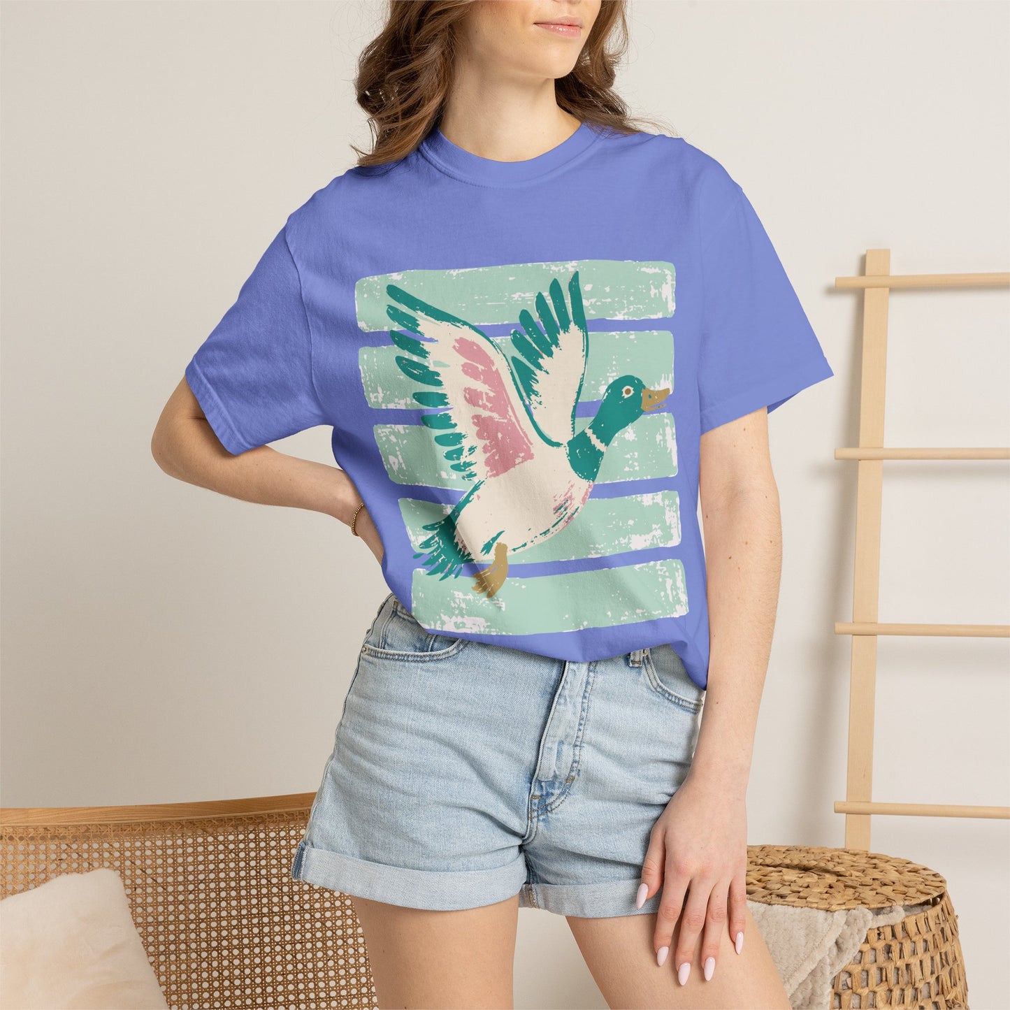 Mallard Fly Retro Graphic T-Shirt