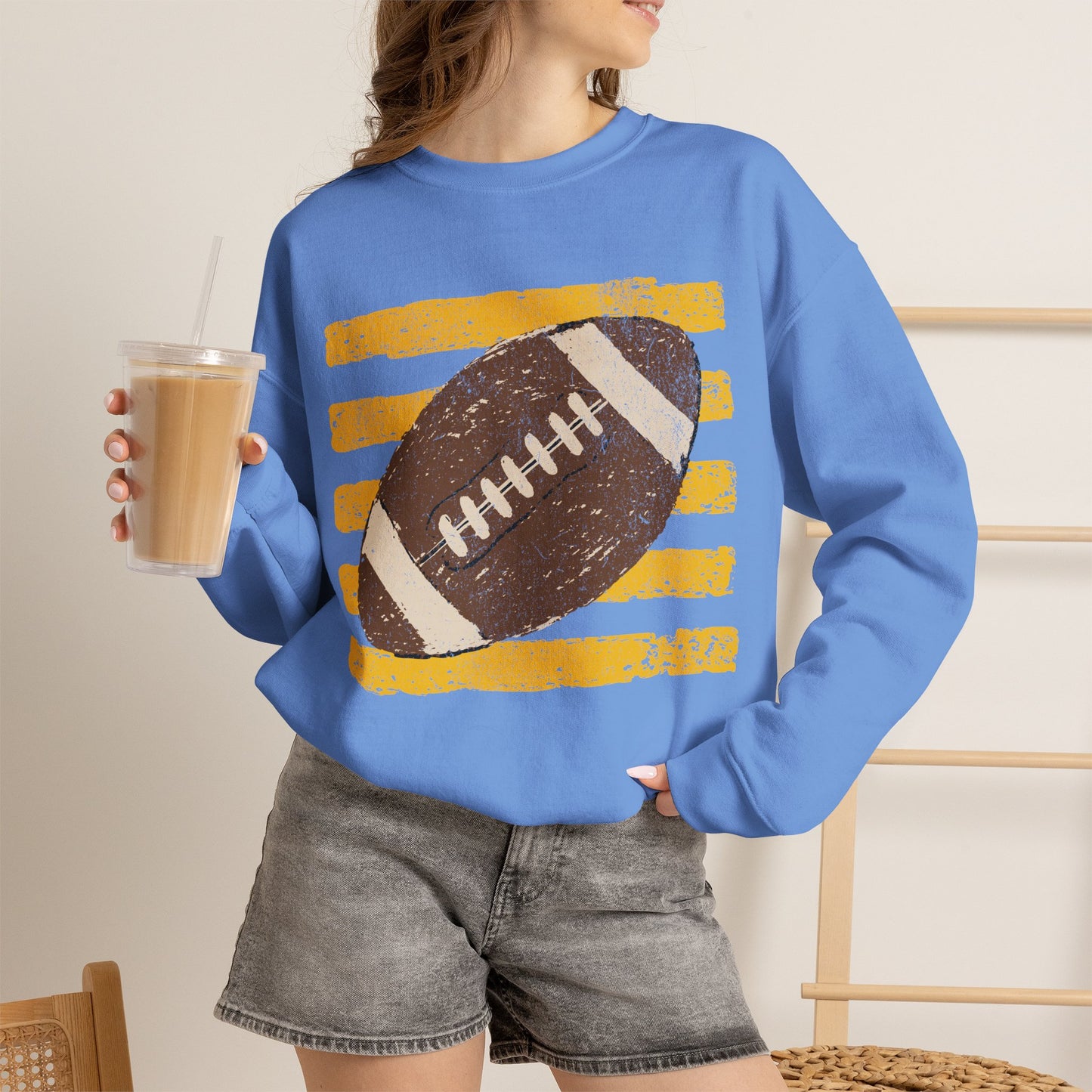 Vintage Football Gildan Crewneck Sweatshirt