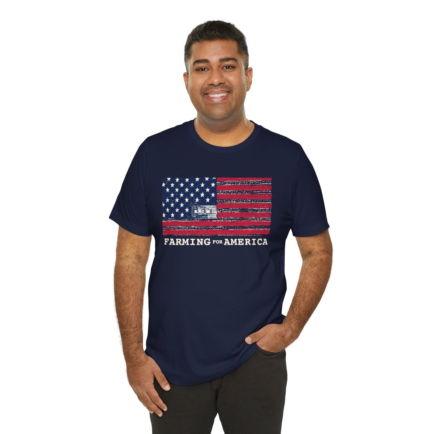 Farming for America Flag Tee