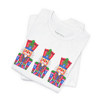 Nutcracker Trio Graphic Tee — Festive Holiday Christmas Shirt