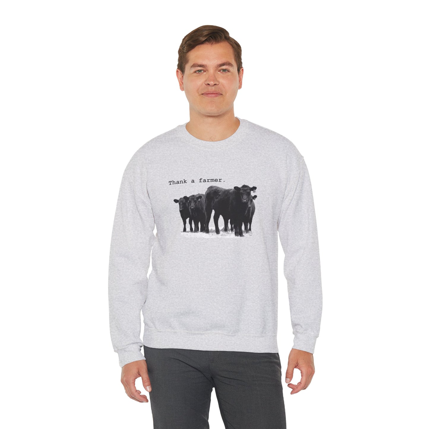 Cattle Unisex Sweatshirt - Thank a Farmer Design