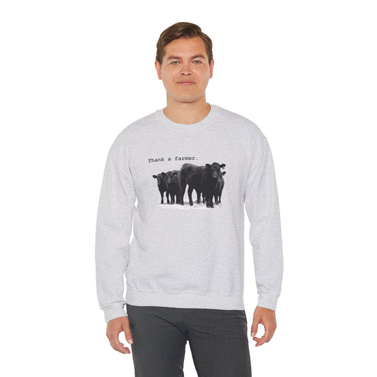Cattle Unisex Sweatshirt - Thank a Farmer Design