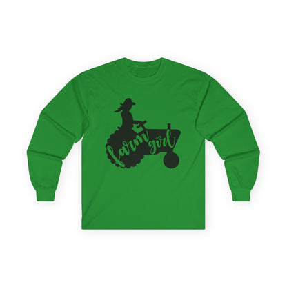 Farm Girl Tractor Long Sleeve Tee