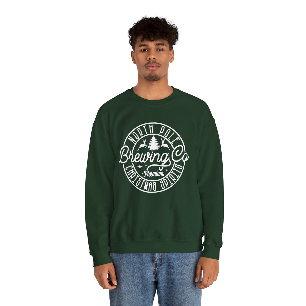 North Pole Brewing Co. Crewneck Sweatshirt – Christmas Spirits Holiday Sweatshirt