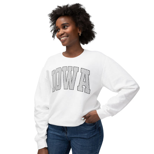 Iowa Polka Dot Color Comfort Crewneck Sweatshirt