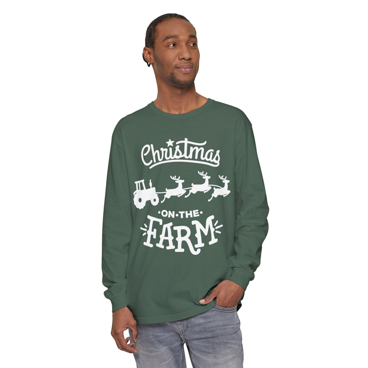 Christmas on the Farm Unisex Ultra Cotton Long Sleeve Tee