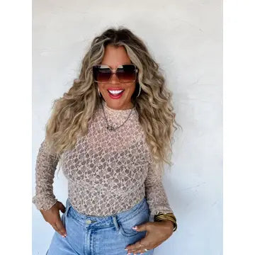 BLAKELEY Jolie Lace Thumbhole Top