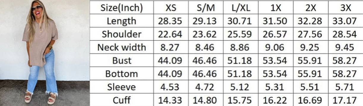 JOEY WASHED COTTON BOYFRIEND TEE