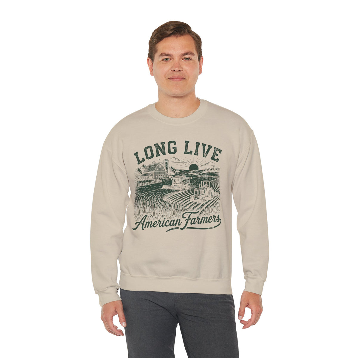 Long Live American Farmers Crewneck Sweatshirt