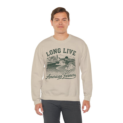 Long Live American Farmers Crewneck Sweatshirt