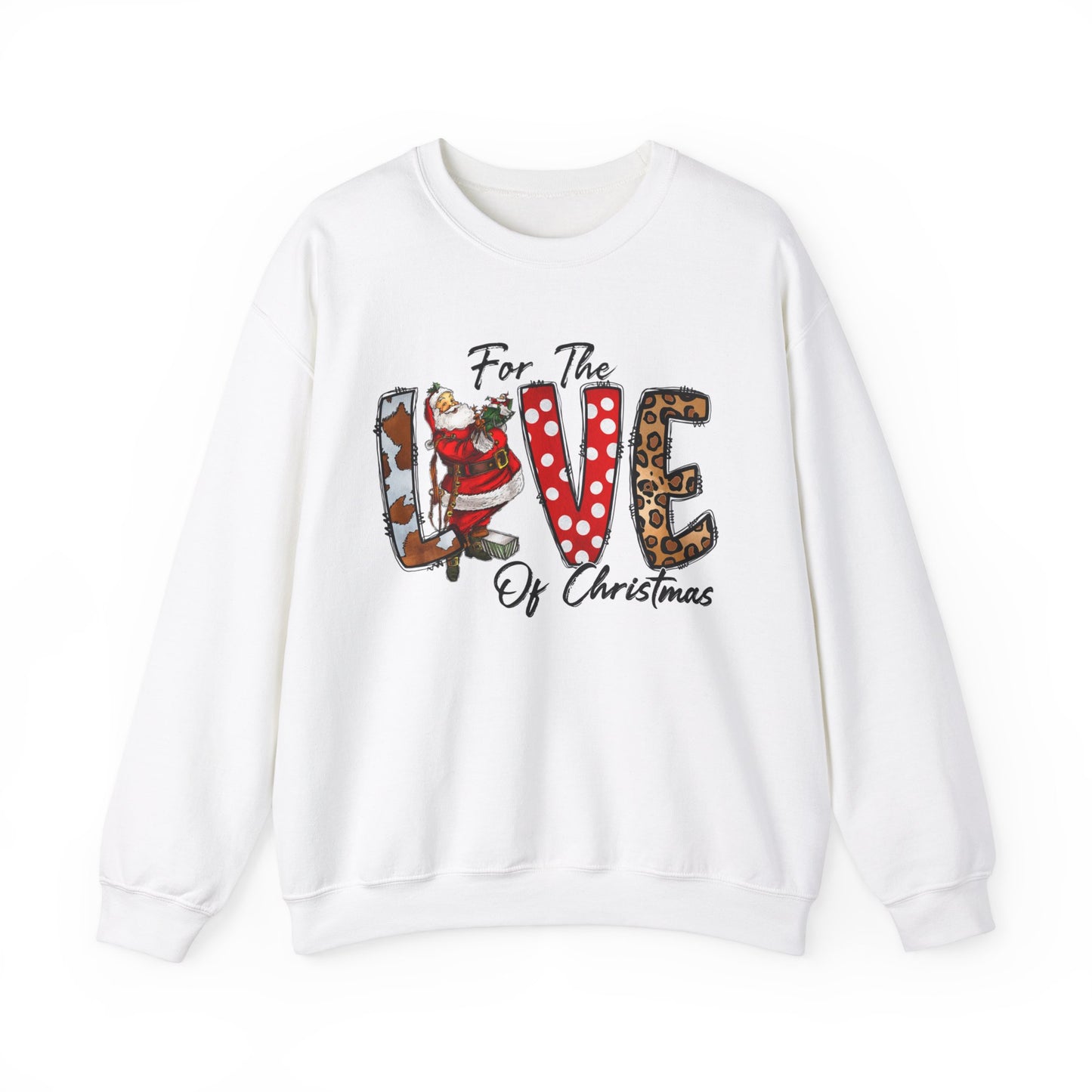 For the Love of Christmas Jersey Sweatshirt Full SIze