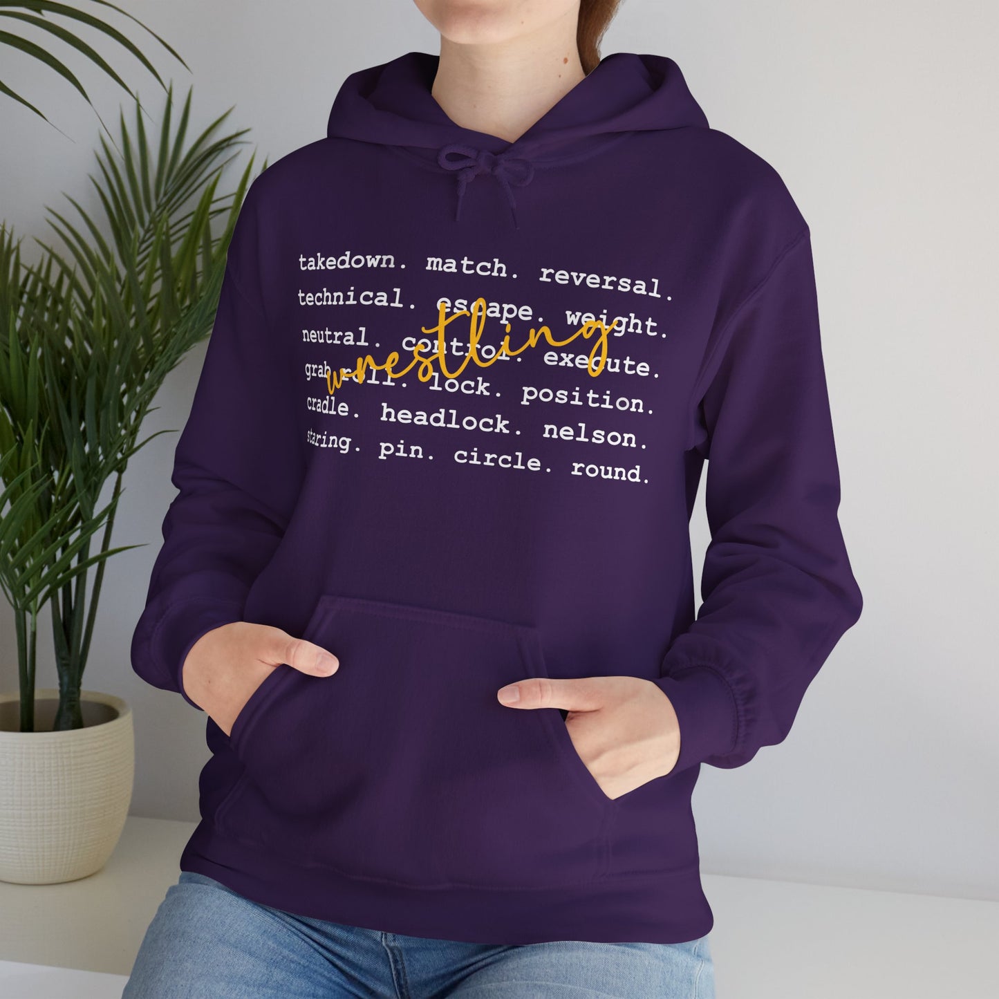 Wrestling Unisex Heavy Blend™ Hooded Sweatshirt