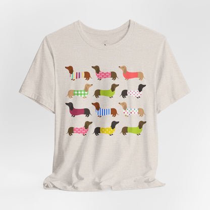 Colorful Dachshund Tee — Cute Wiener Dog Graphic T-Shirt
