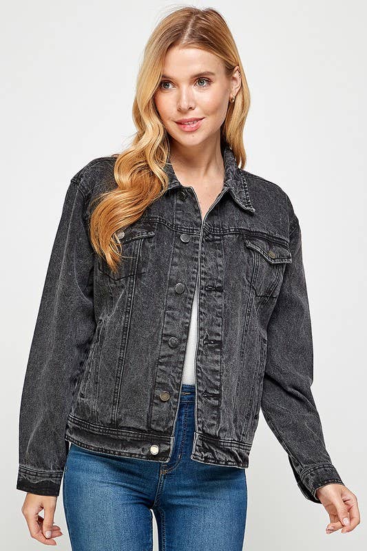 Women's Denim Jacket Full Size