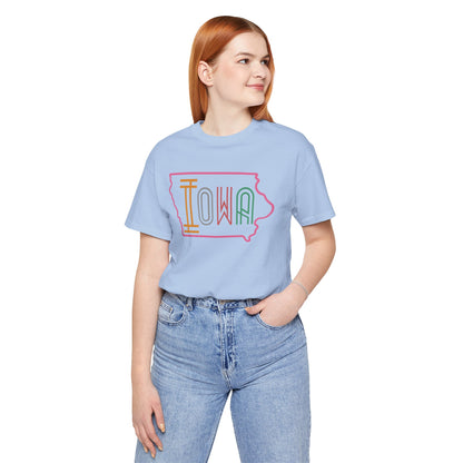 Iowa Pink Unisex Jersey Short Sleeve Tee