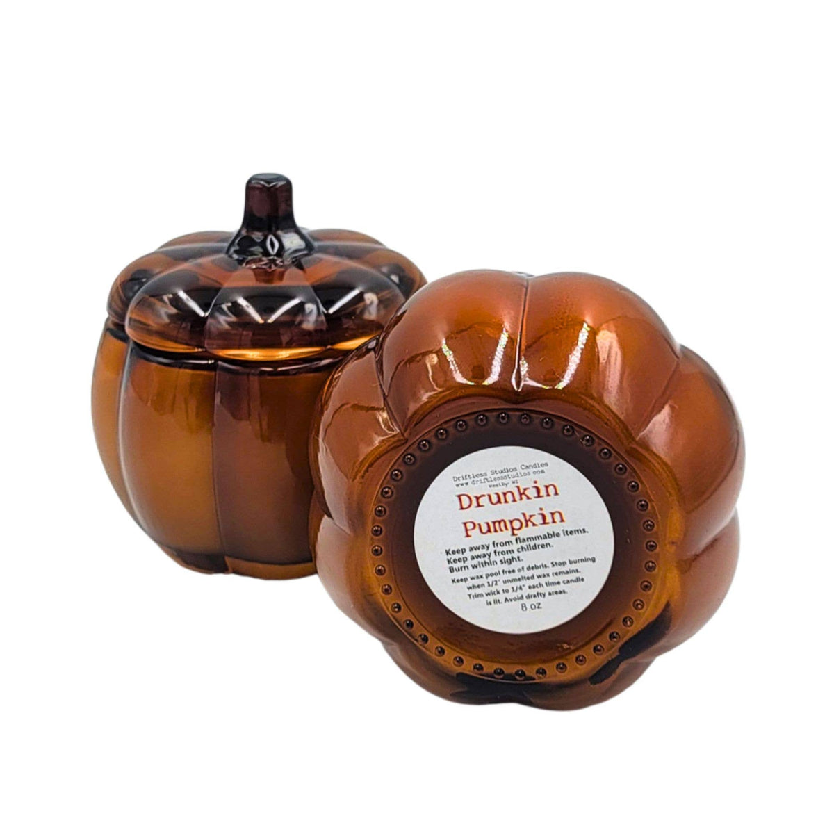 Drunkin Pumpkin Farmhouse Candle - Pumpkin Vessel Fall Decor