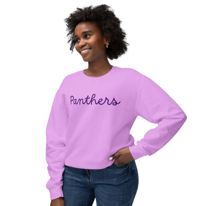 Panthers Script Crewneck Sweatshirt — Lightweight Team Pullover