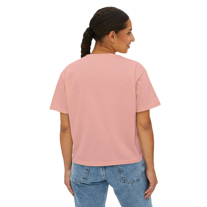 Iowa Boxy Tee — Women's Cropped College Graphic T-Shirt