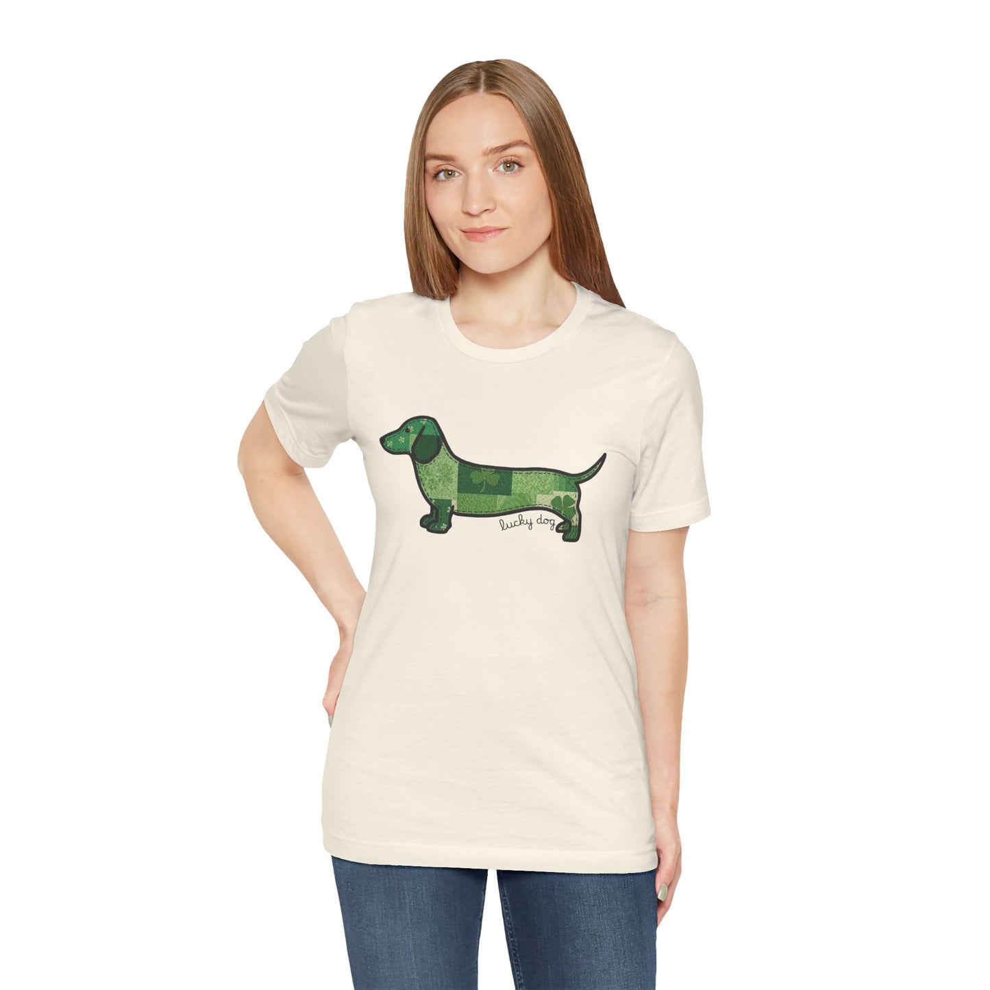 Lucky Dog Dachshund St. Patrick’s Day T-Shirt