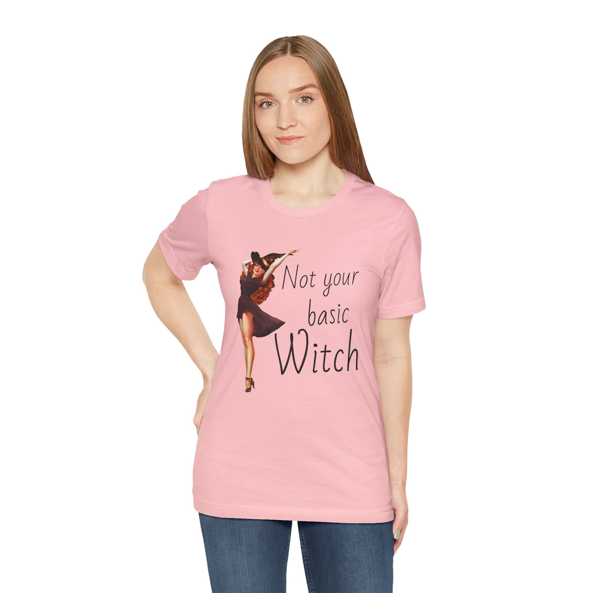 Not Your Basic Witch T-Shirt — Vintage Pinup Witch Tee