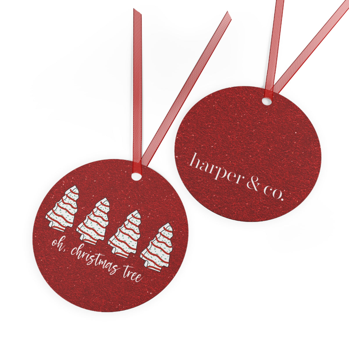 Christmas Tree Metal Ornament – Holiday Decoration
