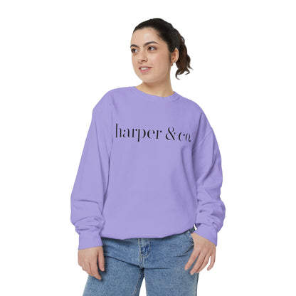 Harper & Co. Coral Garment-Dyed Sweatshirt