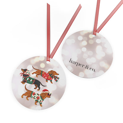 Silver Bells Christmas Metal Ornament