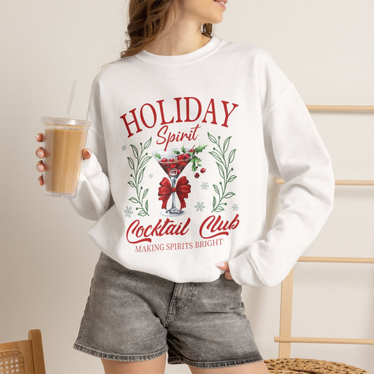 Holiday Spirit Cocktail Club Sweatshirt