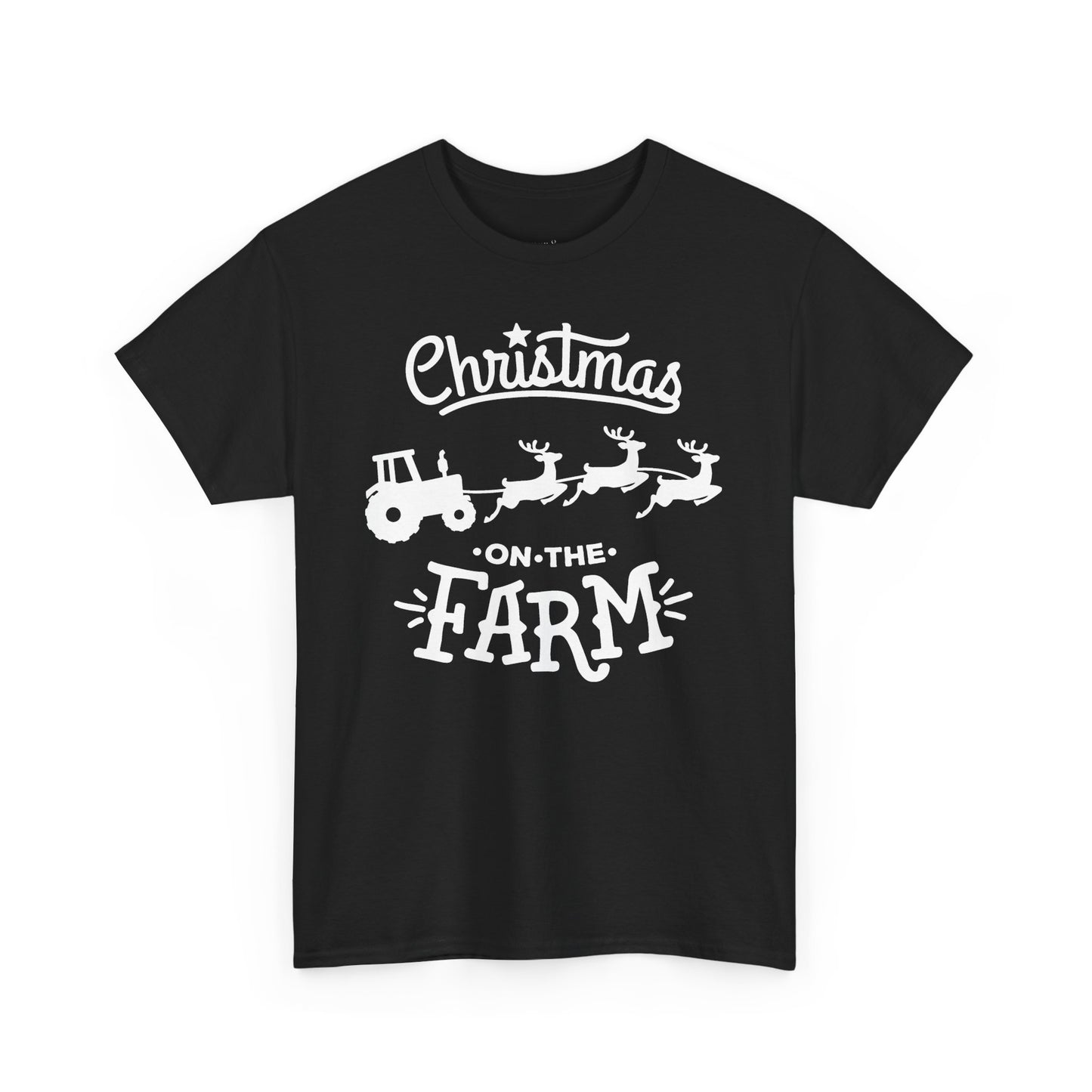 Christmas on the Farm Unisex Heavy Cotton Tee