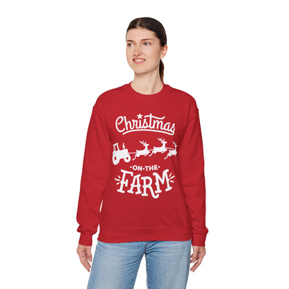 Christmas on the Farm Unisex Heavy Blend™ Crewneck Sweatshirt