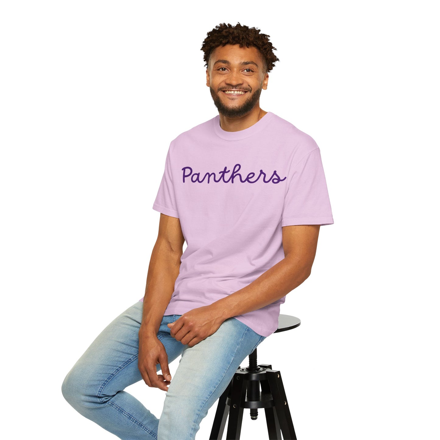 Panthers Script Garment Dyed T-Shirt