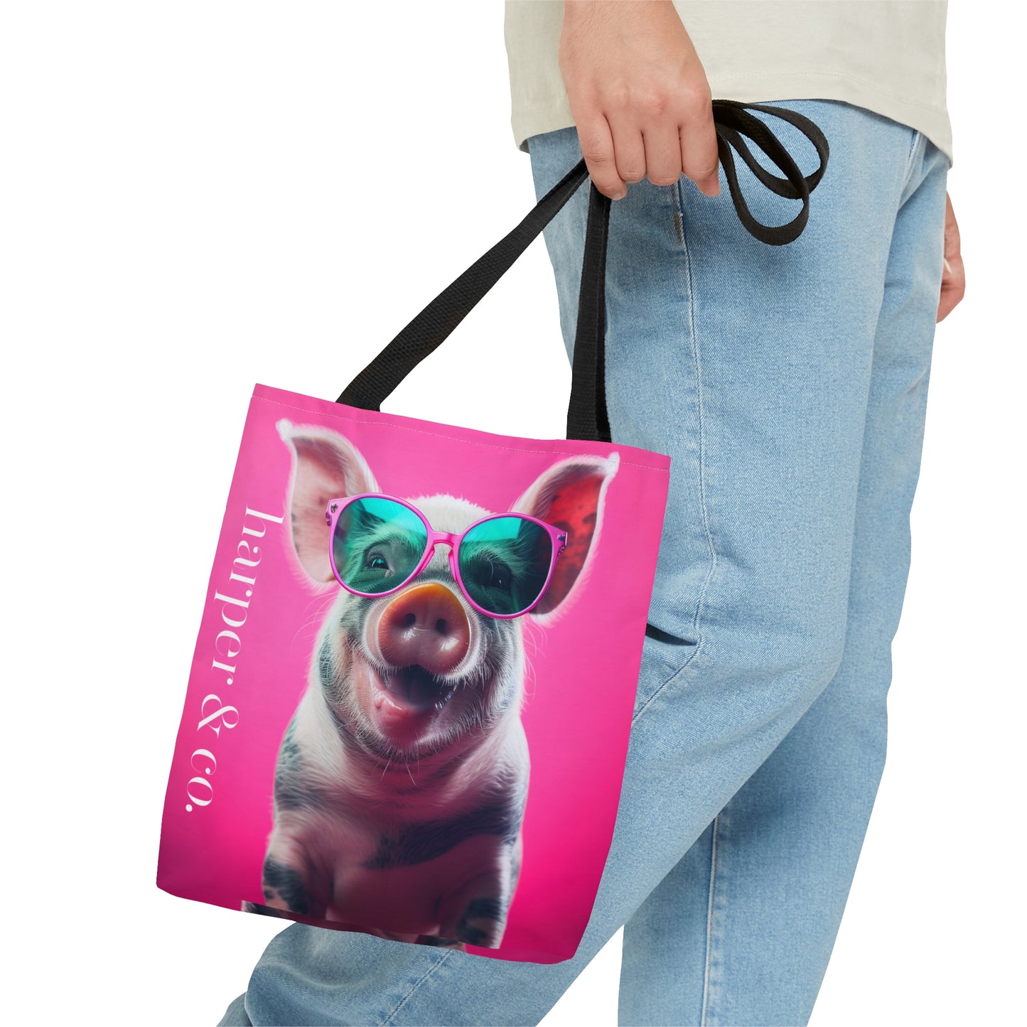 Cool Pig Tote Bag (AOP)