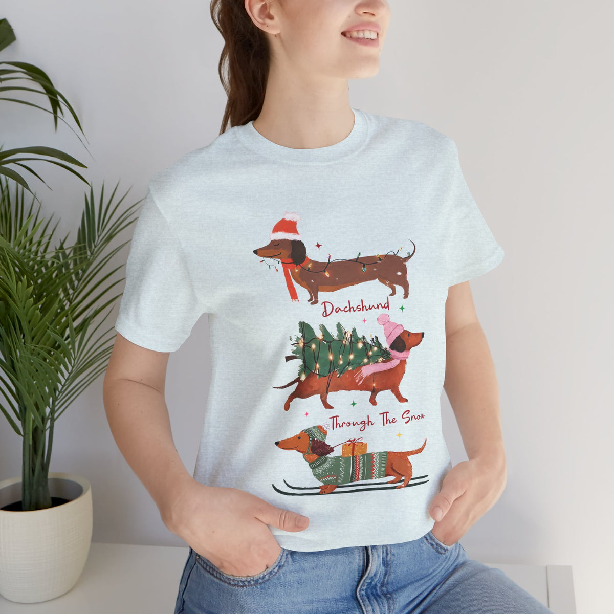 Dachshund Through the Snow T-Shirt