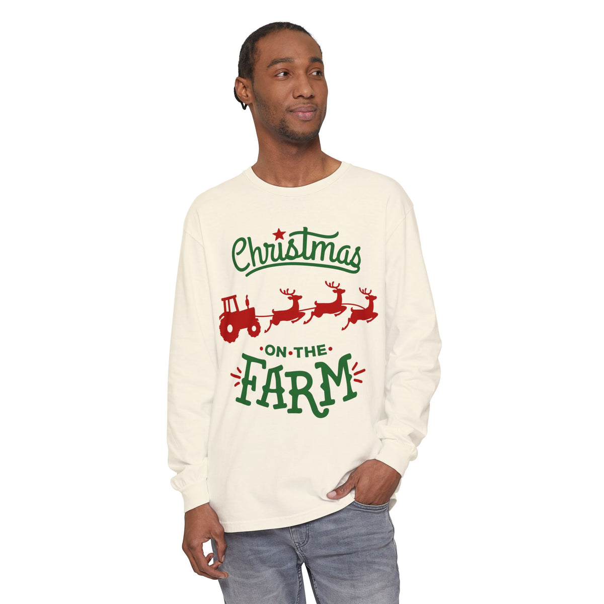Christmas on the Farm Unisex Ultra Cotton Long Sleeve Tee