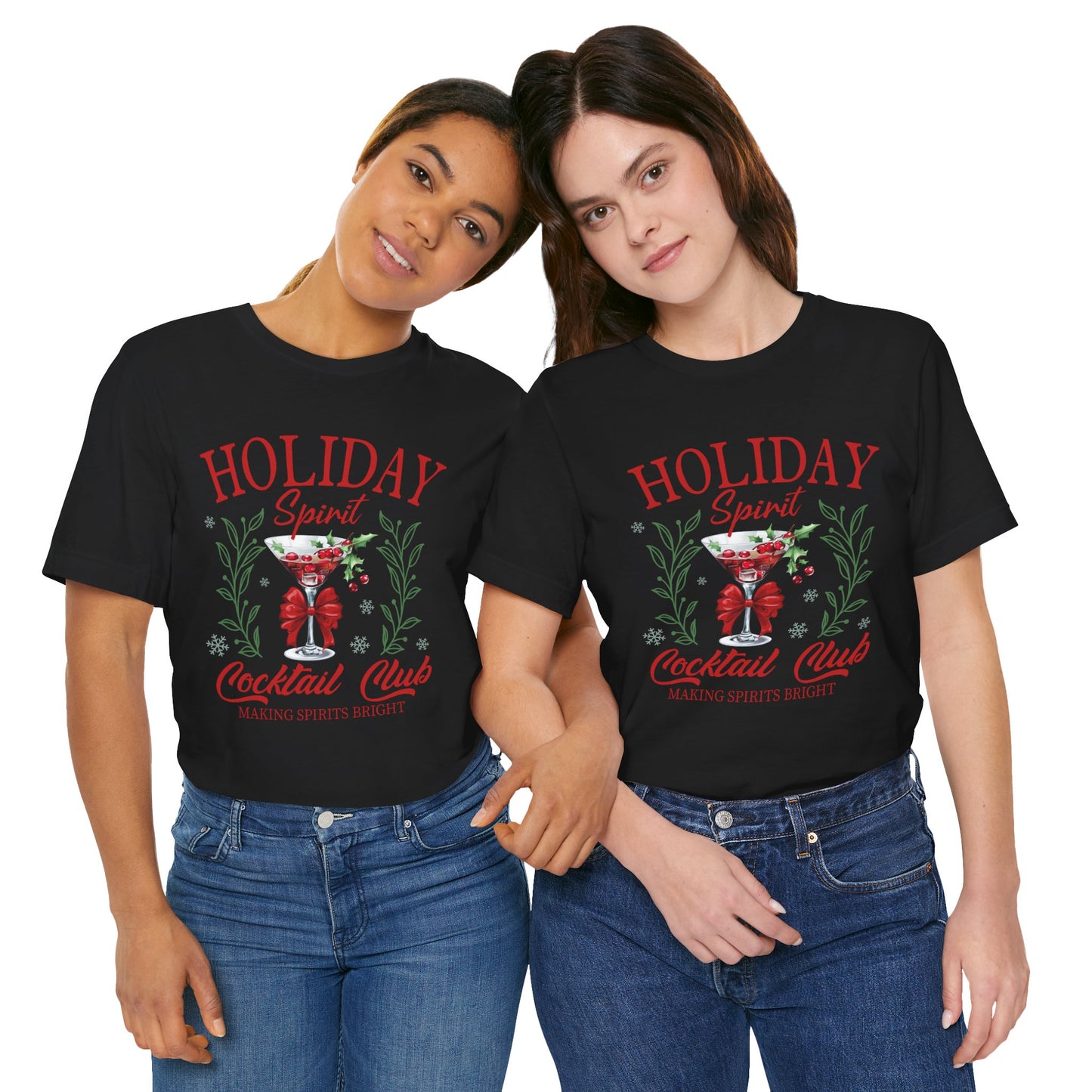 Holiday Spirit Cocktail Club Unisex Tee