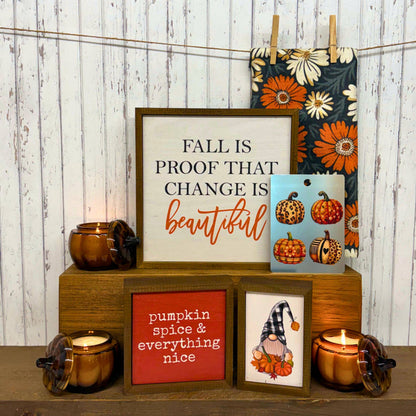 Drunkin Pumpkin Farmhouse Candle - Pumpkin Vessel Fall Decor
