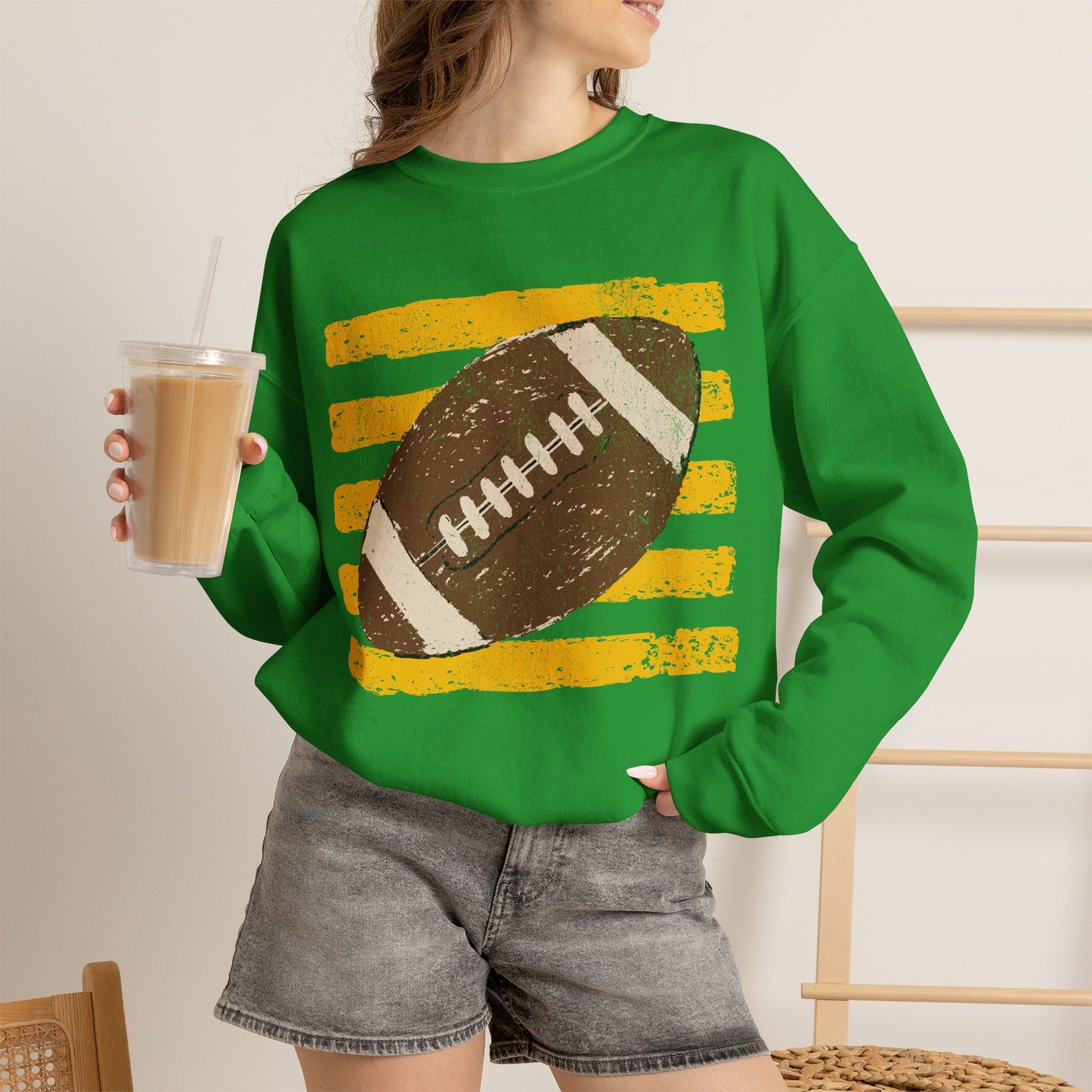 Vintage Football Gildan Crewneck Sweatshirt