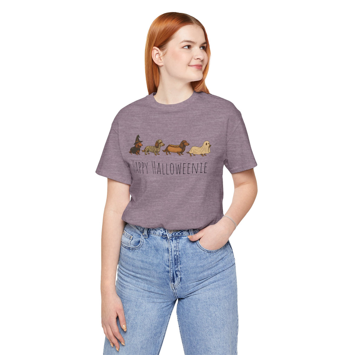 Happy Halloweenie Tee - Cute Dachshund Halloween Shirt