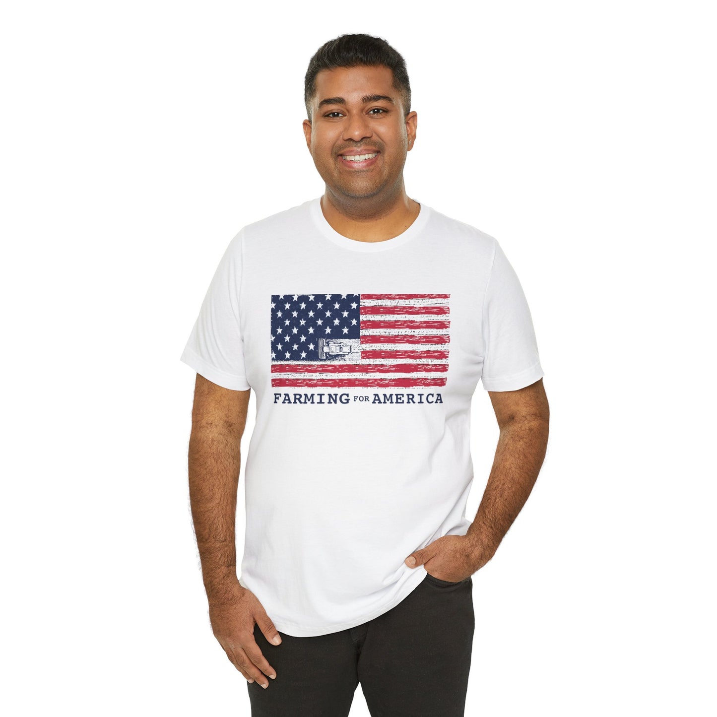 Farming for America Flag Tee