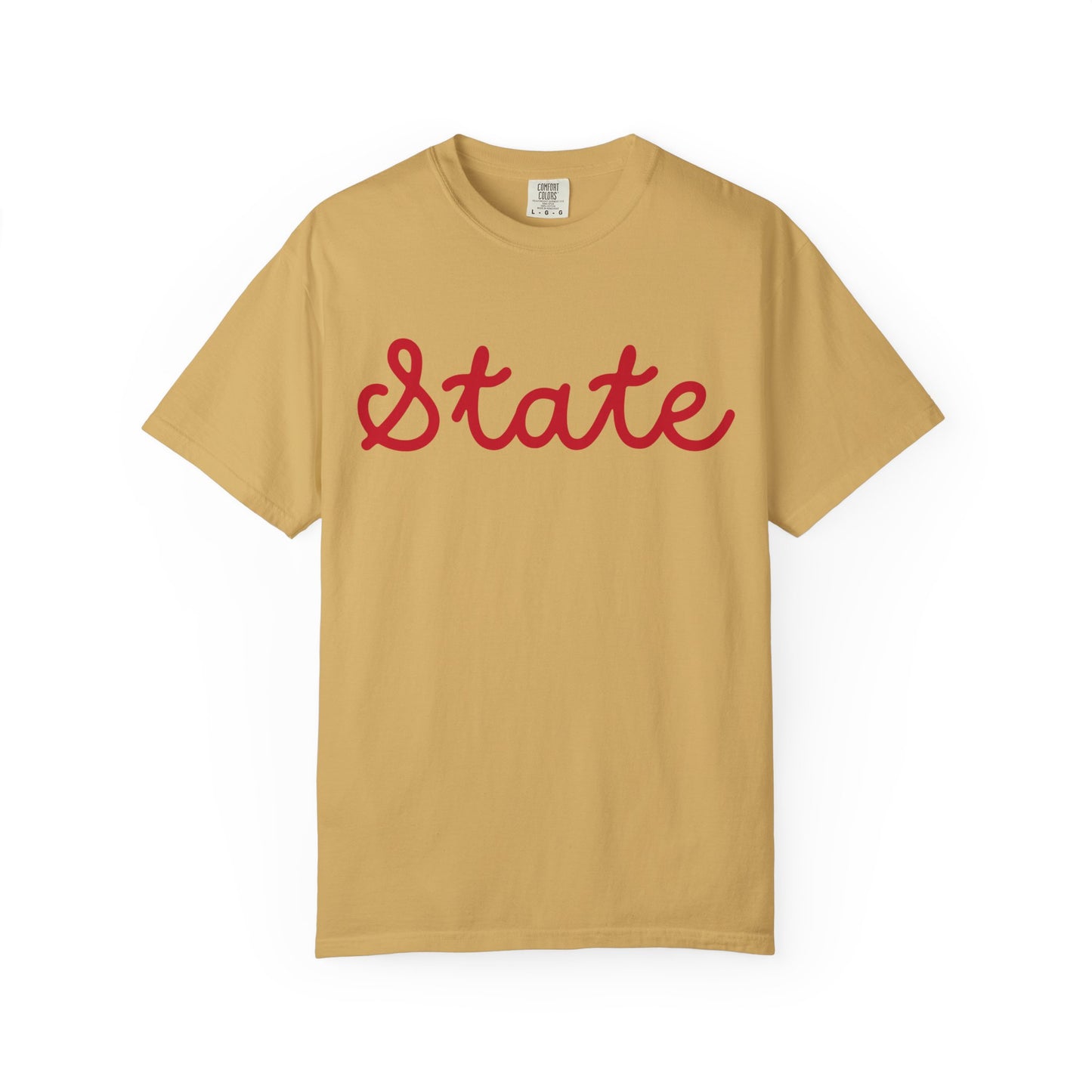 State Script Tee — Minimalist Retro Script T-Shirt