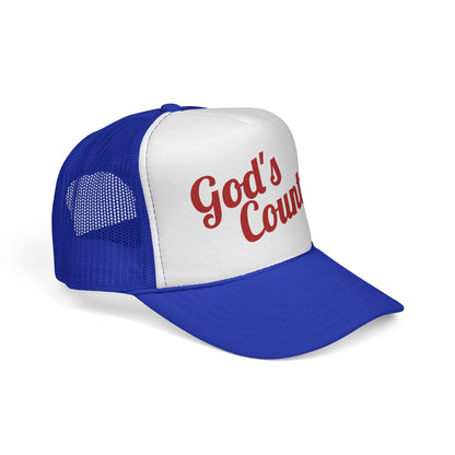 God's Country Trucker Cap — Patriotic Mesh Back Hat