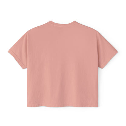Iowa Boxy Tee — Women's Cropped College Graphic T-Shirt