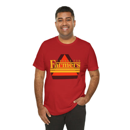 I Brake For Farmers Unisex Jersey Short Sleeve Tee