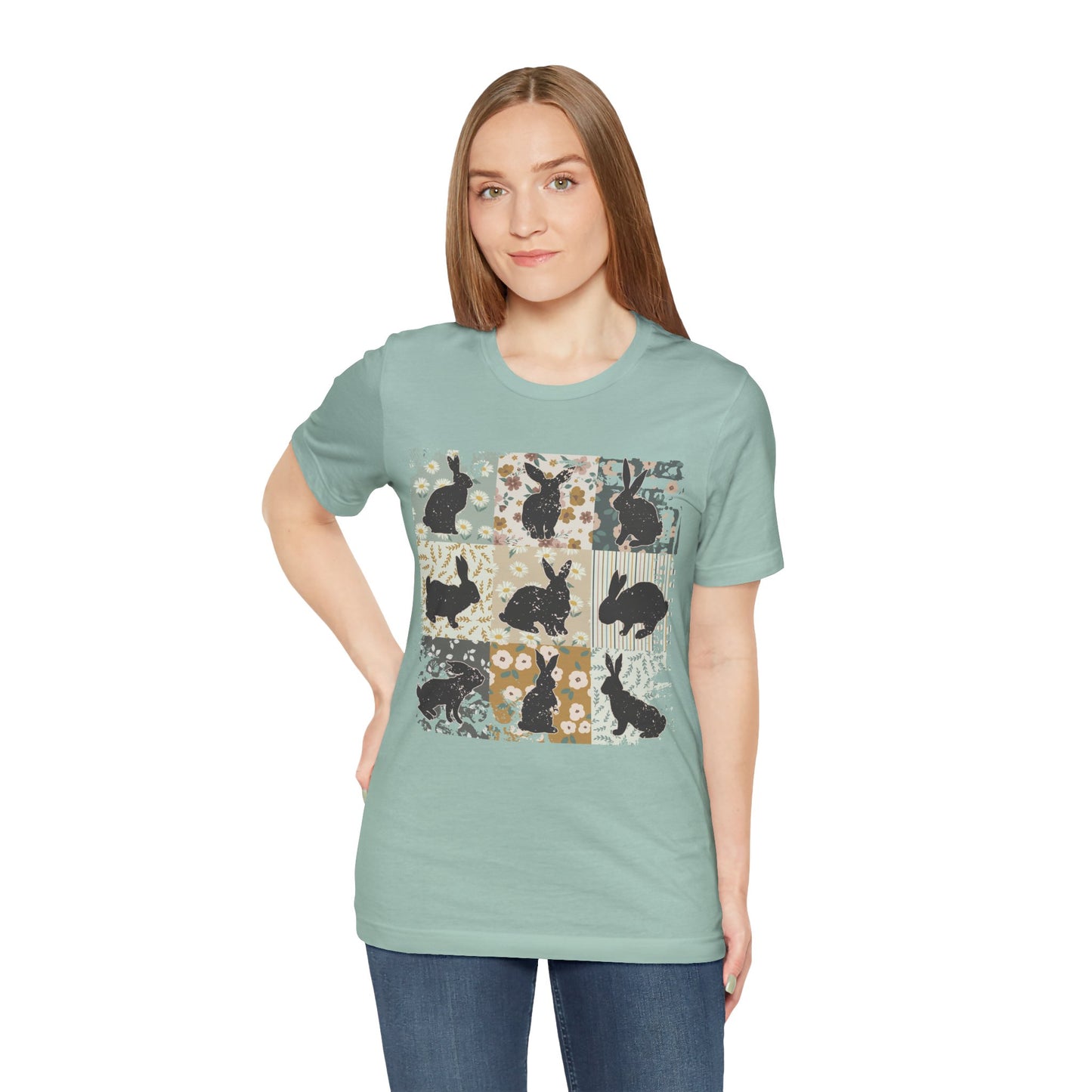 Boho Bunny T-Shirt — Easter Rabbit Graphic Tee