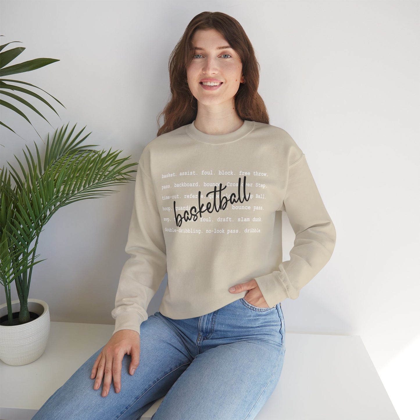 Basketball Unisex NuBlend® Crewneck Sweatshirt