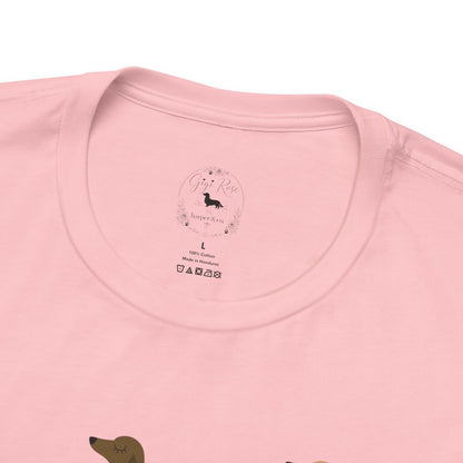 Colorful Dachshund Tee — Cute Wiener Dog Graphic T-Shirt