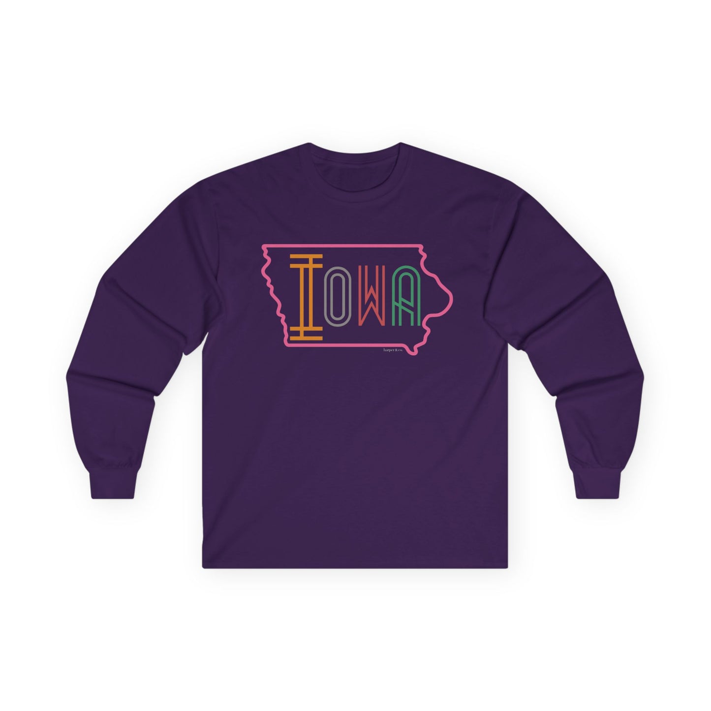 Iowa Bright Graphic Long Sleeve Tee