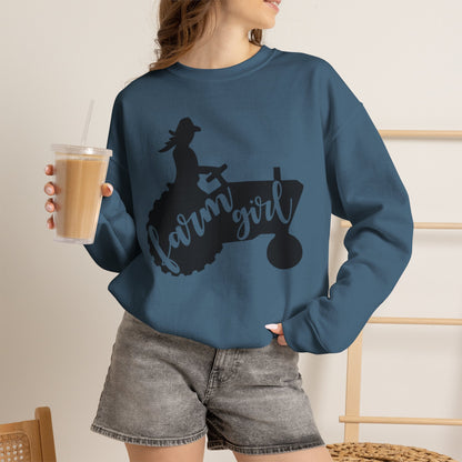 Farm Girl Tractor Crewneck Sweatshirt